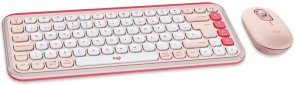 Клавіатура компактна Logitech POP Icon Combo BT Rose (920-013142)