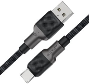 Кабель Acefast C10-04 3A AM / Type-C 1.2m Black (6974316283126)