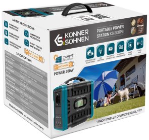 Зарядна станція Konner & Sohnen KS 200PS 200W, 222Wh