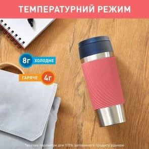Фото: Термочашка Tefal Travel Mug Classic Twist 360ml Coral (N2024410) № 5 | KTC