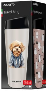 Термос Ardesto Coffee Time Maltipoo 450 ml Beige AR2645MP