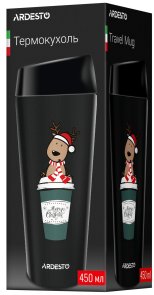 Термос Ardesto Coffee Time Reindeer 450 ml Black AR2645RN