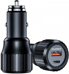 Фото: Автомобільний зарядний пристрій Choetech TC0010 Black (TC0010-BK) № 3 | KTC