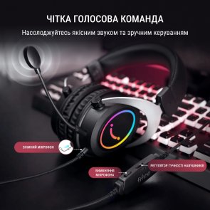 Гарнітура Fifine H3 RGB Black