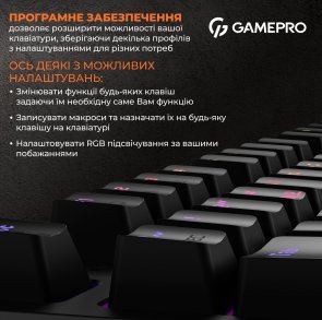 Клавіатура GamePro MK180B USB Black