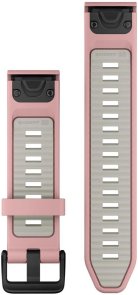 Ремінець Garmin for Fenix 8 QuickFit - 20mm Watch Bands Dust Rose/Fog Gray Silicone (010-13391-05)