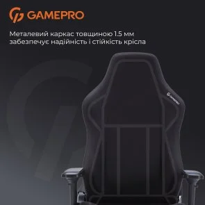 Фото: Крісло GamePro FGC750 Fabric Black (FGC750B) № 13 | KTC