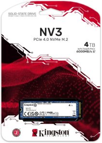 SSD-накопичувач Kingston NV3 2280 PCIe 4.0 x4 NVMe 4TB (SNV3S/4000G)