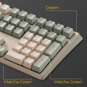 Фото: Клавіатура Ducky One 3 Cherry MX Silent Red ENG/UKR Matcha Cream (DKON2108-SUAPXМAEGGC1) № 12 | KTC