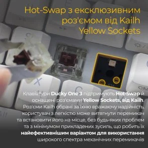 Фото: Клавіатура Ducky One 3 Mini Cherry MX Red RGB ENG/UKR White (DKON2161ST-RUAPXPWWWSC1) № 5 | KTC