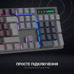 Клавіатура GamePro MK105R Red Switch LED USB Black