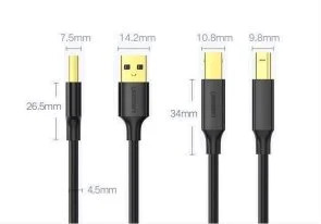 Фото: Кабель UGREEN US135 AM / BM 1.5m Black (UGR-10350) № 3 | KTC