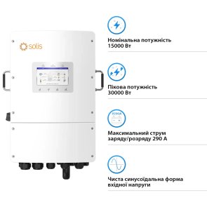  Інвертор Solis S6-EH3P15K-L 15000W