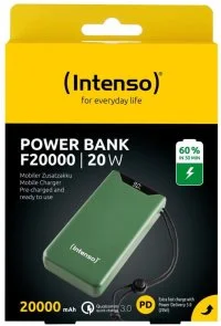Фото: Батарея універсальна Intenso F20000 20000mAh 20W Green (7332057) № 4 | KTC