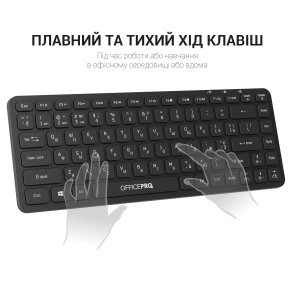 Клавіатура OfficePro SK790B Wireless Black