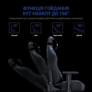 Крісло Anda Seat Luna Size L Black/Blue (AD18-44-BS-PV)