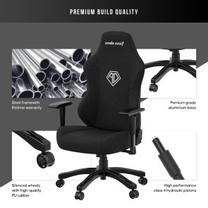  Крісло Anda Seat Phantom 3 Size L Fabric Black (AD18Y-06-B-F)