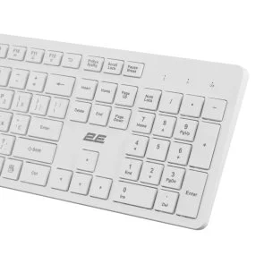 Фото: Клавіатура 2E KS260 ENG/UKR Wireless White (2E-KS260WWH_UA) № 7 | KTC