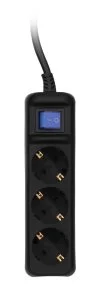 Фото: Мережевий фільтр 2E U03ESM3BK 3/3m Black (2E-U03ESM3BK) № 2 | KTC