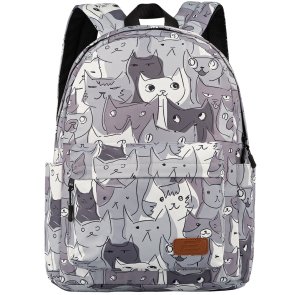 Рюкзак для ноутбука 2E BPT6114GC TeensPack Cats Grey (2E-BPT6114GC)