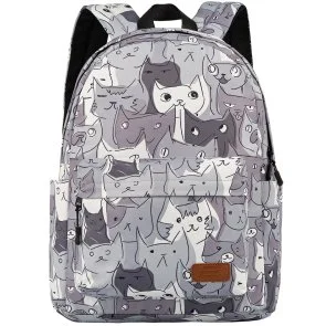 Фото: Рюкзак для ноутбука 2E BPT6114GC TeensPack Cats Grey (2E-BPT6114GC) № 2 | KTC