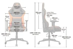 Фото: Крісло Cougar Armor One V2 F Black/Orange № 9 | KTC