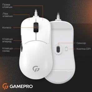 Фото: Миша GamePro GM690W White № 13 | KTC