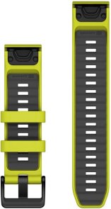 Ремінець Garmin QuickFit 22mm Watch Bands Amp Yellow/Graphite Silicone (010-13392-08)