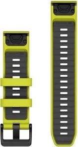 Фото: Ремінець Garmin QuickFit 22mm Watch Bands Amp Yellow/Graphite Silicone (010-13392-08) № 2 | KTC