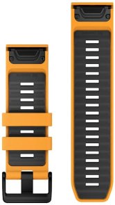 Ремінець Garmin QuickFit - 26mm Watch Bands Spark Orange/Graphite Silicone (010-13393-01)