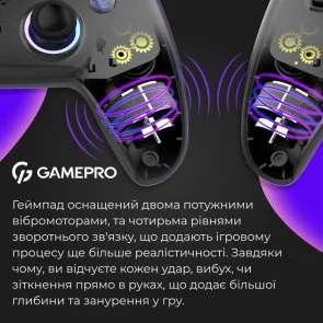 Фото: Геймпад GamePro GPS13B Wireless Black № 11 | KTC