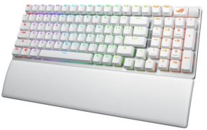 Клавіатура ASUS ROG Strix Scope II 96key NX Snow RGB USB/WL White (90MP037A-BKUA30)