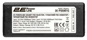 Фото: POE адаптер 2E PowerLink PSE801G (2E-PSE801G) № 3 | KTC