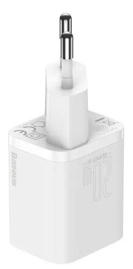 Зарядний пристрій Baseus Super Si Quick Charger 1C 20W White with Type-C/Lightning (TZCCSUP-B02)