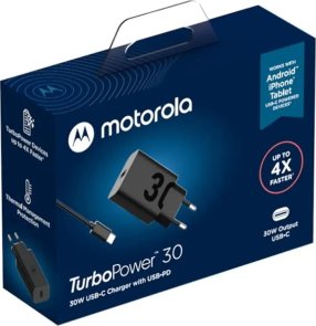  Motorola 30W Black with Type-C / Type-C (SJMC302)