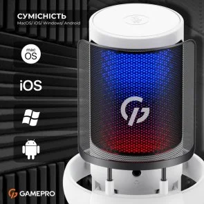 Фото: Мікрофон GamePro UGM105 White (UGM105W) № 7 | KTC