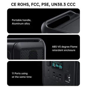 Фото: Зарядна станція Choetech BS060 800W 512Wh (BS060-EU-GY) № 5 | KTC