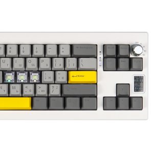 Клавіатура Epomaker Shadow-X Wisteria Linear Switch Hot-Swap RGB WL/BT/USB White (SHX-W-WL)