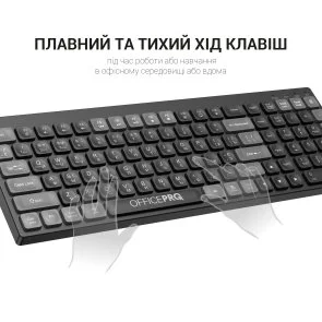 Фото: Клавіатура OfficePro SK985B Wireless Black № 8 | KTC