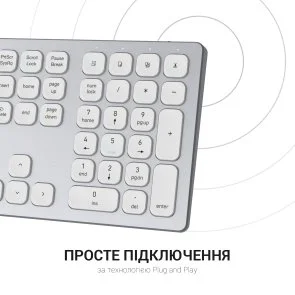 Фото: Клавіатура OfficePro SK1550 Wireless White (SK1550W) № 9 | KTC