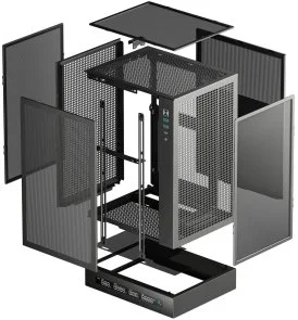 Фото: Корпус Deepcool CH170 Digital Black with mesh side panel (R-CH170-BKNPI0D-G-1) № 11 | KTC