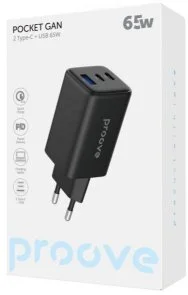 Фото: Зарядний пристрій Proove Pocket GaN 65W Black (WCPG65121201) № 2 | KTC