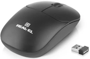Фото: Миша Real-EL RM-313 Wireless Black (EL123200042) № 2 | KTC