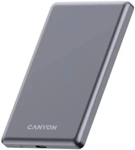 Фото: Батарея універсальна Canyon OnCharge 505 Slim Magsafe 5000mAh 20W Dark Grey (CNS-CPB505DG) № 2 | KTC