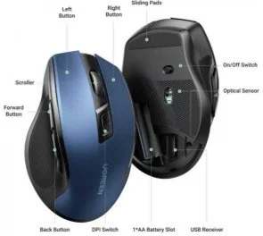 Фото: Миша UGREEN MU006 Silent Wireless Blue (15064) № 2 | KTC