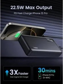 Фото: Батарея універсальна UGREEN 20000mAh 22.5W Black (25683) № 5 | KTC
