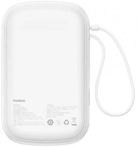 Фото: Батарея універсальна Baseus Qpow Pro Plus 20000mAh 22.5W White (P10067103213-00) № 5 | KTC