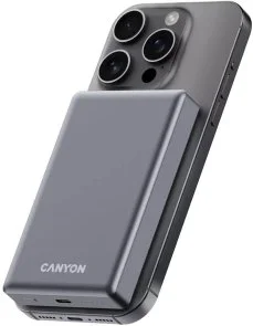 Фото: Батарея універсальна Canyon OnPower 510 Slim Magsafe 10000mAh 20W Dark Grey (CNS-CPB510DG) № 3 | KTC