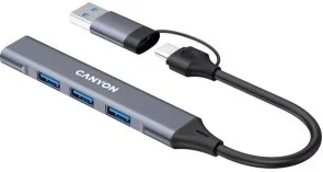 Фото: USB-хаб Canyon DS-02 Grey (CNS-TDS02G) № 3 | KTC