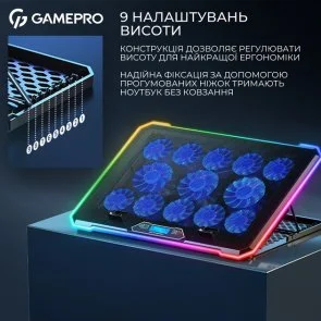 Фото: Підставка для ноутбука GamePro CP1090 Black № 11 | KTC